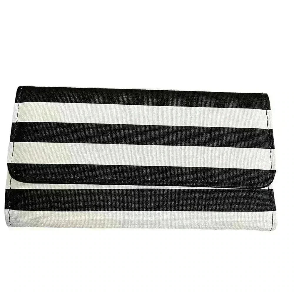 Nwot Kut from the kloth black/white flap open snap closure wallet